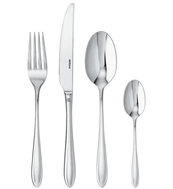 Ensemble De Couverts Gerlach Modern 30 Pièces – Acier Inoxydable 18/10, Design Minimaliste Brillant