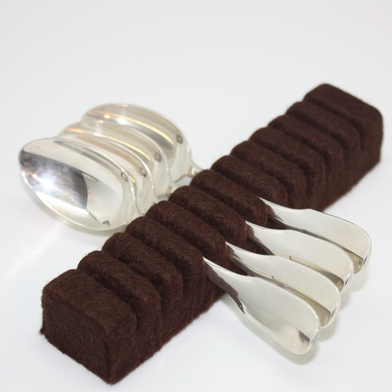 Range Couverts Supports Argenterie Marron Anti Oxydant