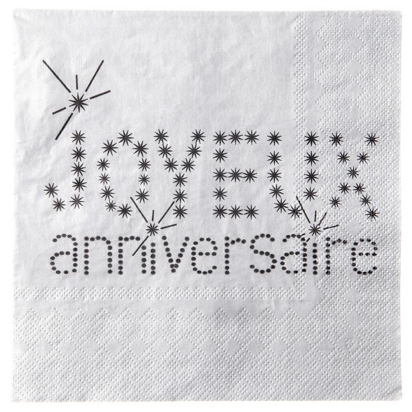Serviettes En Papier Pour Anniversaire Couleur Argent Serviettes En Papier Pour Anniversaire Couleur Argent
