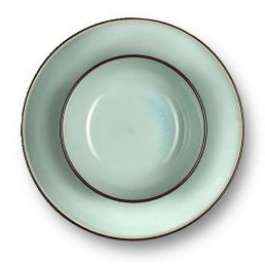 Vajillas Amazon Plato De Ensalada Pasta (x6) Gres Turquesa