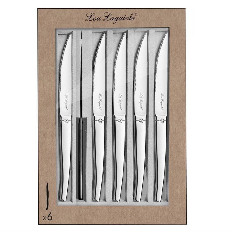 Set De 6 Couteaux à Steak Et 6 Fourchettes à Viande – Coffret Cadeau Homme En Bois, Ustensiles De Table élégants