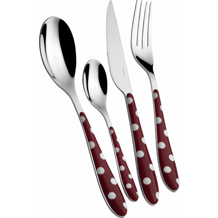 Couverts Pois grenat BUGATTI, vente à l'unité en ligne!!!