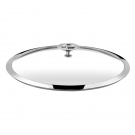 Couvercle en verre (bouton en acier et inox) Universel Cuisinox, diam 18 cm