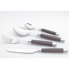 Rossini Couverts inox italiens Manche Bordeaux Rivadossi