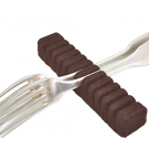 Rangement argenterie: Support Marron pour 12 cuillères/fourchettes de table ou à dessert. 