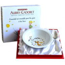 Coffret Petit Prince assiette en porcelaine et cuillère en métal argenté