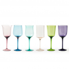 Lot de 6 Verres à pied Bitossi