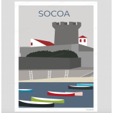 Affiche "Fort de Socoa"
