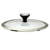 Couvercle en verre (bouton en bakélite et inox) Asana Cuisinox, diamètre 22 cm