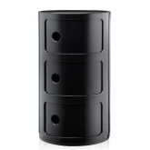 Rangement Componibili 3 éléments Kartell noir brillant