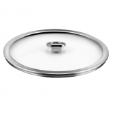 Couvercle verre & inox Ycône Cuisinox, diam 24cm