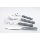 Set de 24 pièces: Couverts Rivadossi Sandro, Modèle Vintage, Gris Fonçé.