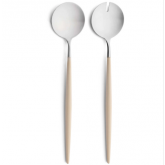 Couverts à salade GOA Ivoire et Inox Cutipol (1 set de 2 pièces)