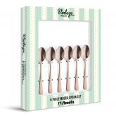 Coffret 6 cuillères à moka Austin PVD Cuivre