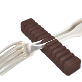 Rangement argenterie: Support Marron pour 12 cuillères/fourchettes de table ou à dessert. 