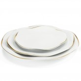 Assiettes Etincelle Or, modèle Médard de Noblat 