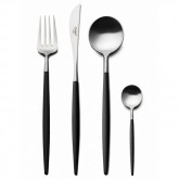 Set de 24 pièces Goa Cutipol noir et inox brossé sans écrin