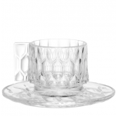 Set de 4 tasses à café Jellies Kartell couleur Crystal