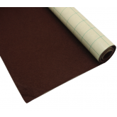 Rouleau Marron: Coupon de tissu feutre anti-oxydant autocollant pour couvrir la base du tiroir 70 x 45 cm