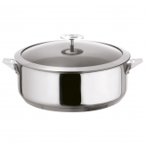 Sauteuse revêtue et couvercle Eclipse Cuisinox diam 24 cm, poignée non fournie