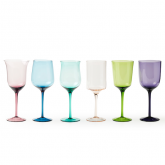 Lot de 6 Verres à pied Bitossi