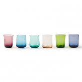 Lot de 6 Verres à Eau Bitossi