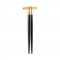 Baguettes chinoises Goa Doré mat et manche Noir Cutipol (1 lot de 2 baguettes + 1 support pour baguettes)