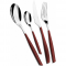 Couverts couleur Rouge Marsala Glamour, marque Bugatti