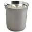 timbale en metal argente