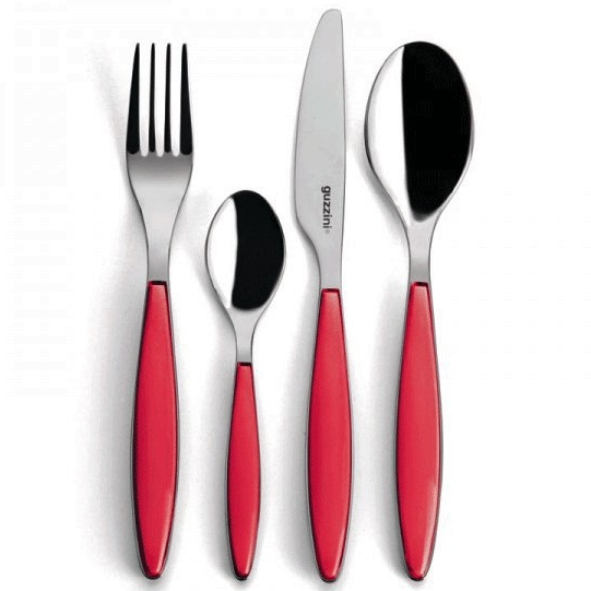 Couverts Guzzini Feeling Rouges