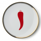 Assiette à dessert Bitossi Chili Pepper 17 cm. 