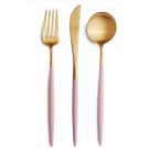 Set of 24 pieces: cutlery Goa Cutipol Pink and matt gold