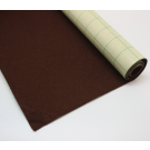 Rouleau marron: Coupon de tissu feutre Marron autocollant pour couvrir la base du tiroir 40 x 45 cm
