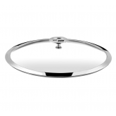 Couvercle en verre (bouton en acier et inox) Universel Cuisinox, diam 18 cm