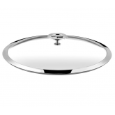 Couvercle en verre (bouton en acier et inox) Universel Cuisinox, diam 20 cm