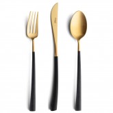 Set of 24 pieces noor Cutipol Black and brushed gold