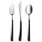 Set of 24 pieces noor Cutipol Black and brushed stainless steel