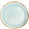 Assiette plate Shadow Aqua Médard de Noblat, diamètre 26 cm, vendu par 6, prix par pièce