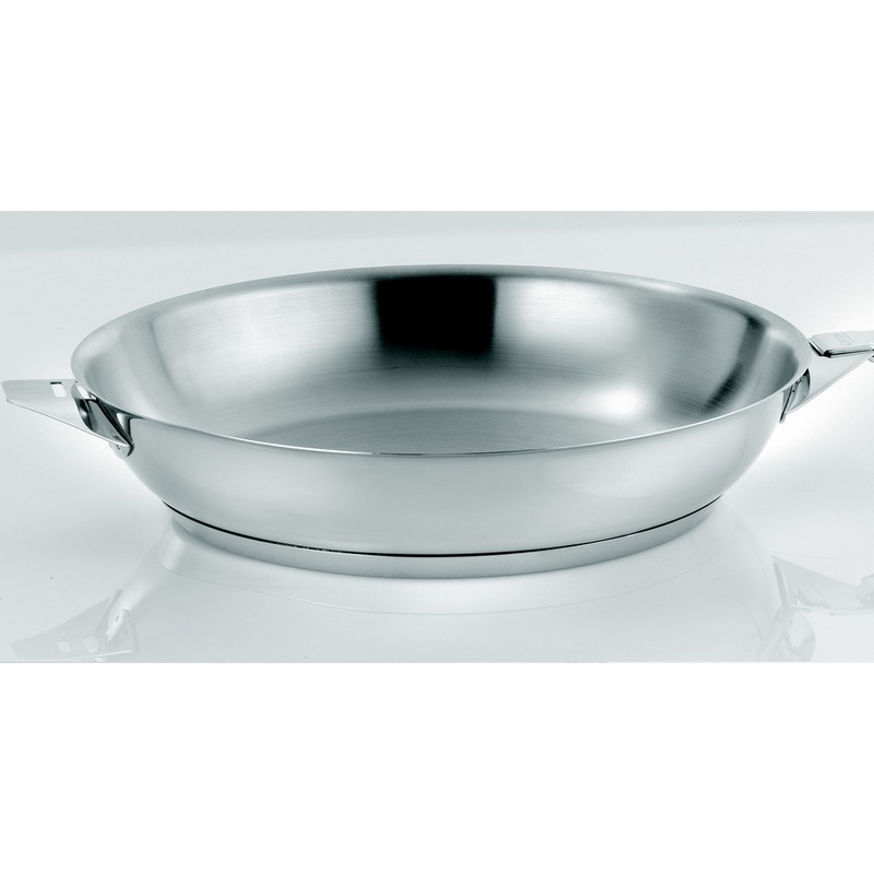 Cuisinox C61499WX05881 - Coperchio Eclipse in vetro temperato e acciaio inox, 28 cm