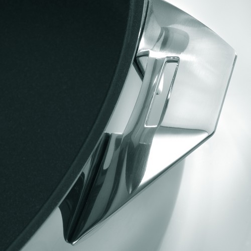 Cuisinox Coperchio Eclipse 20 Cm In Vetro Temperato E Acciaio Inox - Universale Per Pentole, Con Pulsante Atermico
