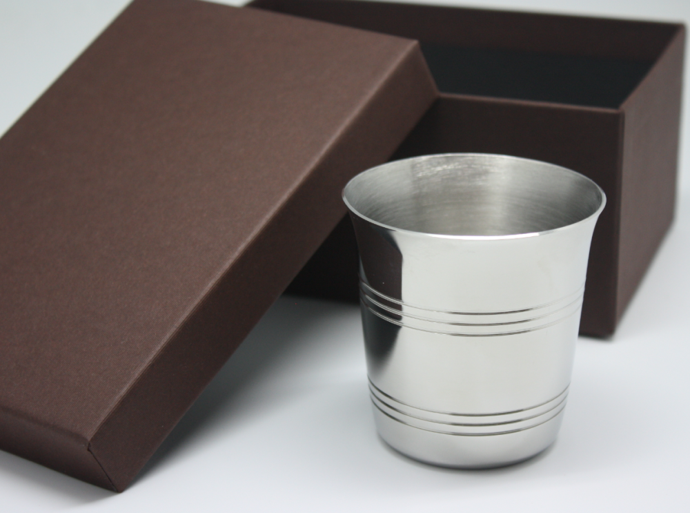 Timbale En Inox Avec Coffret Timbale De Bapteme Ou De Naissance